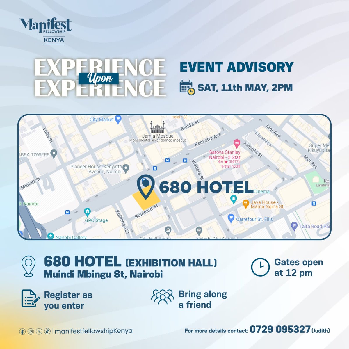 Event Advisory

#ExperienceUponExperience
#BringAFriend
