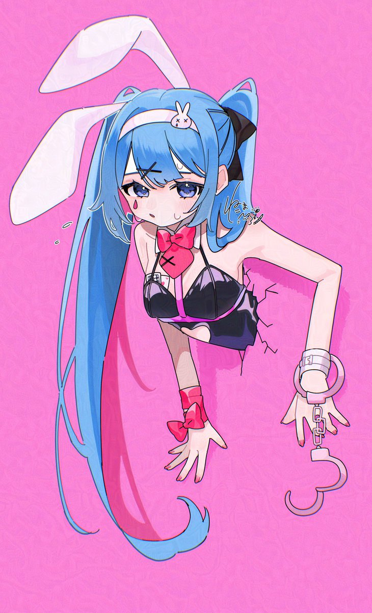 初音ミク「ラビットホール#初音ミク 」|猫間 ｱｷ🐈🐾のイラスト