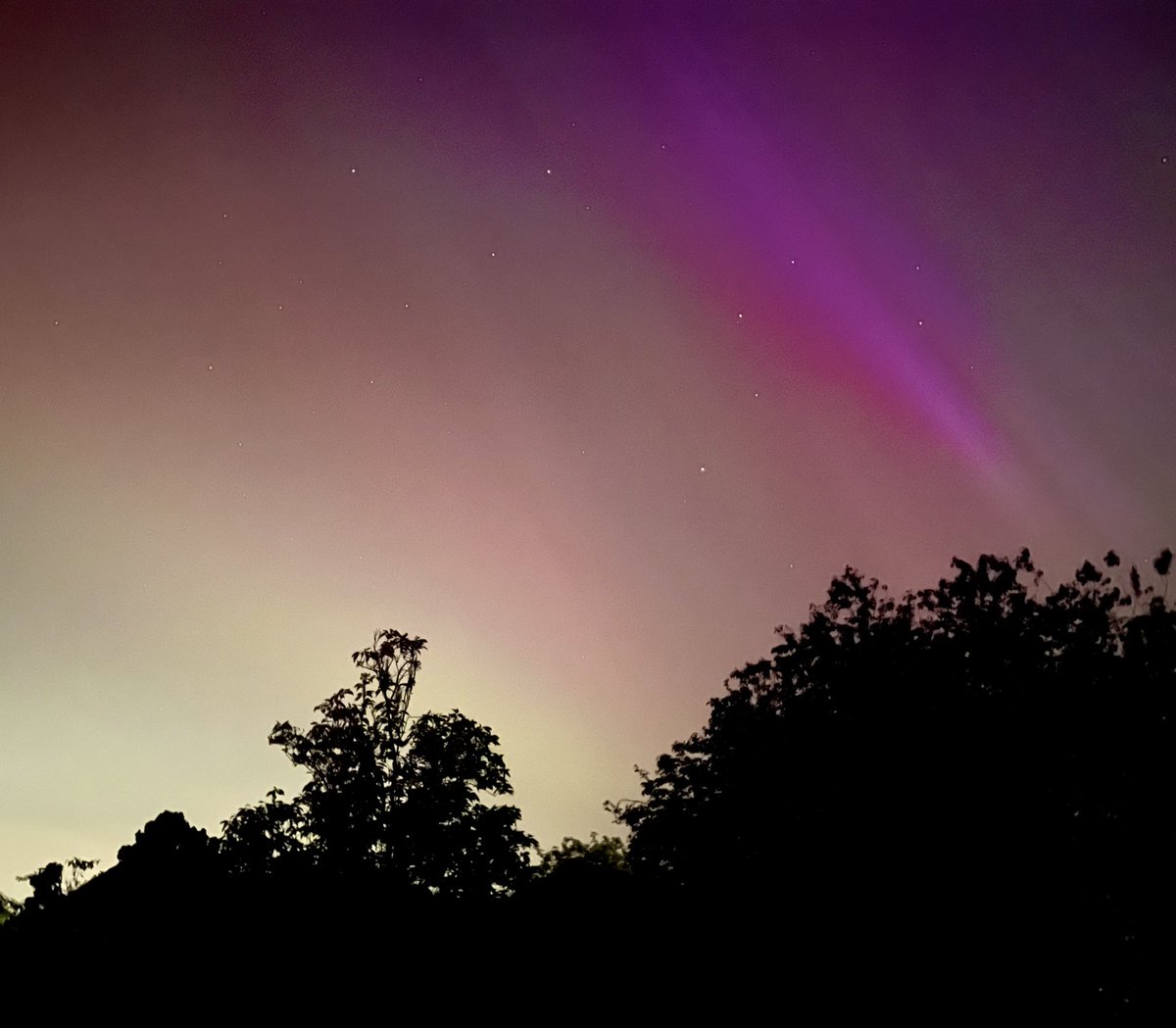 Last night the aurora borealis danced gracefully across Lincolnshire, creating a magical display ✨ Did you catch a glimpse of the northern lights last night? 🌌 #northernlights #auroraborealis #lincolnshireskies
