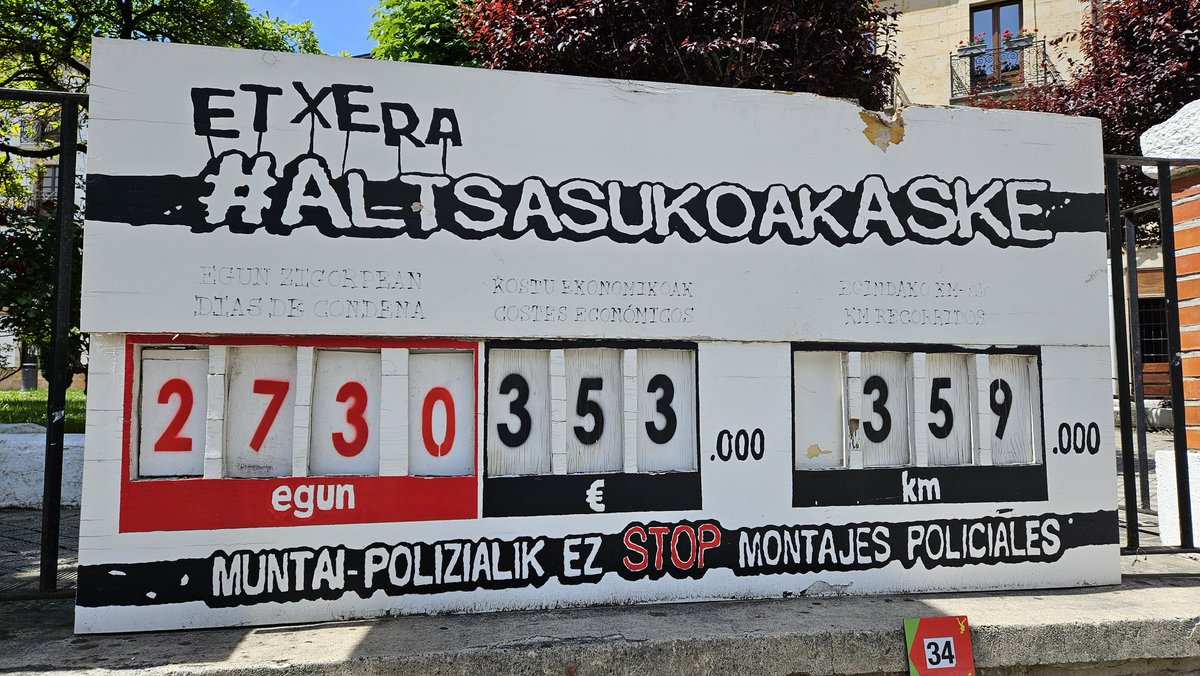 #AltsasukoakASKE #Altsasu 2730 días después... 2730 egun ondoren... #Nafarroa #Alsasua