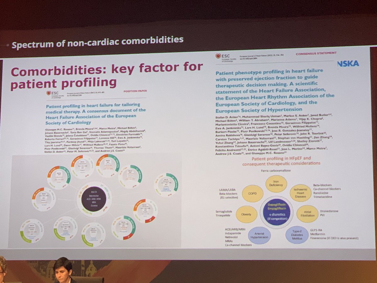 Comorbidities: key factor for patient profiling #HeartFailure2024 @escardio @ESCardioNews