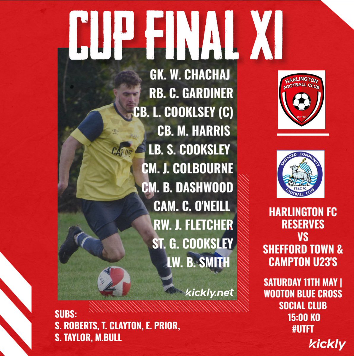 For the final time of the 23/24 season your Starting XI is here! Just simply a massive game today on what has been an absolute pleasure of a season! Let’s leave it all out there boys and go and get the trophy our performances has deserved! #UTFT 🏆🤝