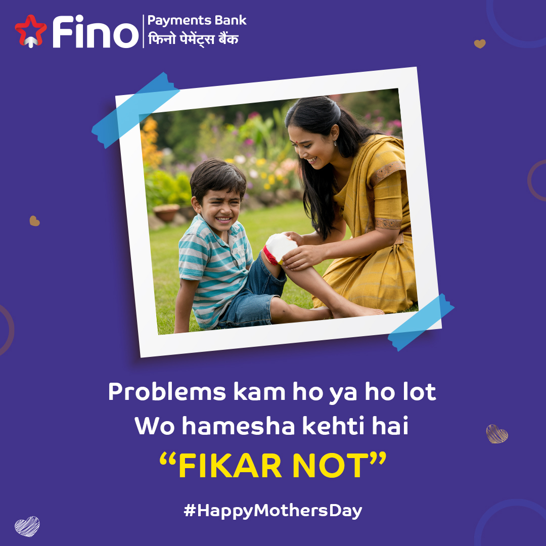 Let’s take a moment to thank our mothers for all their unconditional love and support. Happy Mother’s Day from Fino. #FinoPaymentsBank #FikarNot #FinoBanker #DigitalBanking #SecureBanking #HappyMothersDay #Mothersday2024 #HappyMothersDayMom #motherslove #unconditionallove