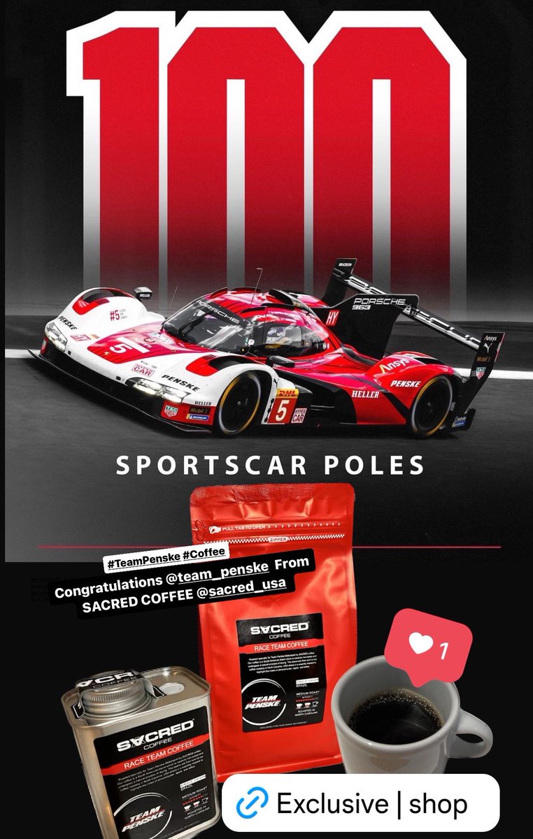 Congratulations @Team_Penske from SACRED Coffee sacredpodusa.com