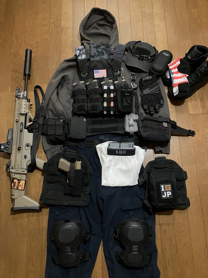 GHOST___UNKNOWN's tweet photo. 本日は5.11の日と言う事で全身5.11Tactical製品で
サバゲーを楽しんで来ました！！

以前の装備からマイナーチェンジを繰り返し
理想の装備が完成しました！

#サバゲー
#511tactical
#511days
#511の日 https://t.co/kFtzaKTNGM