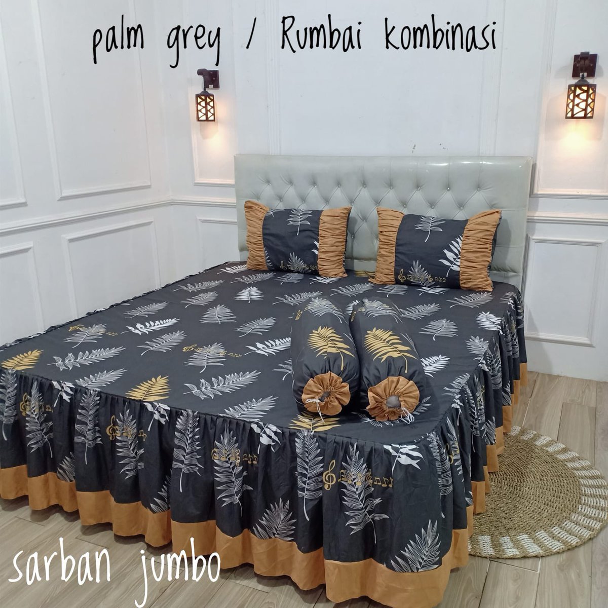 Seprai rumbai ‘silver color’ Size ready 180 X 200 & 160 X 200 sesuai request winner bahan katun adem kata Bang Ali follow rt & end 3H