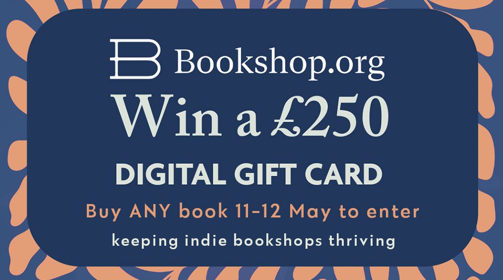 @beanies_masato @5uzannedavis @CreationsLara @UKGiftHour @wildonedesign @buteartism @Blondie63jap Thank you for the shoutout, Sue. It is very much appreciated.

#UKGiftHour #UKGiftAM #ShopIndie #IndieBookShop 

🚨 @bookshop_org_UK are entering all customers this weekend (11th and 12th of May) into a draw to win a £250 gift card.

You can now order any books through my online