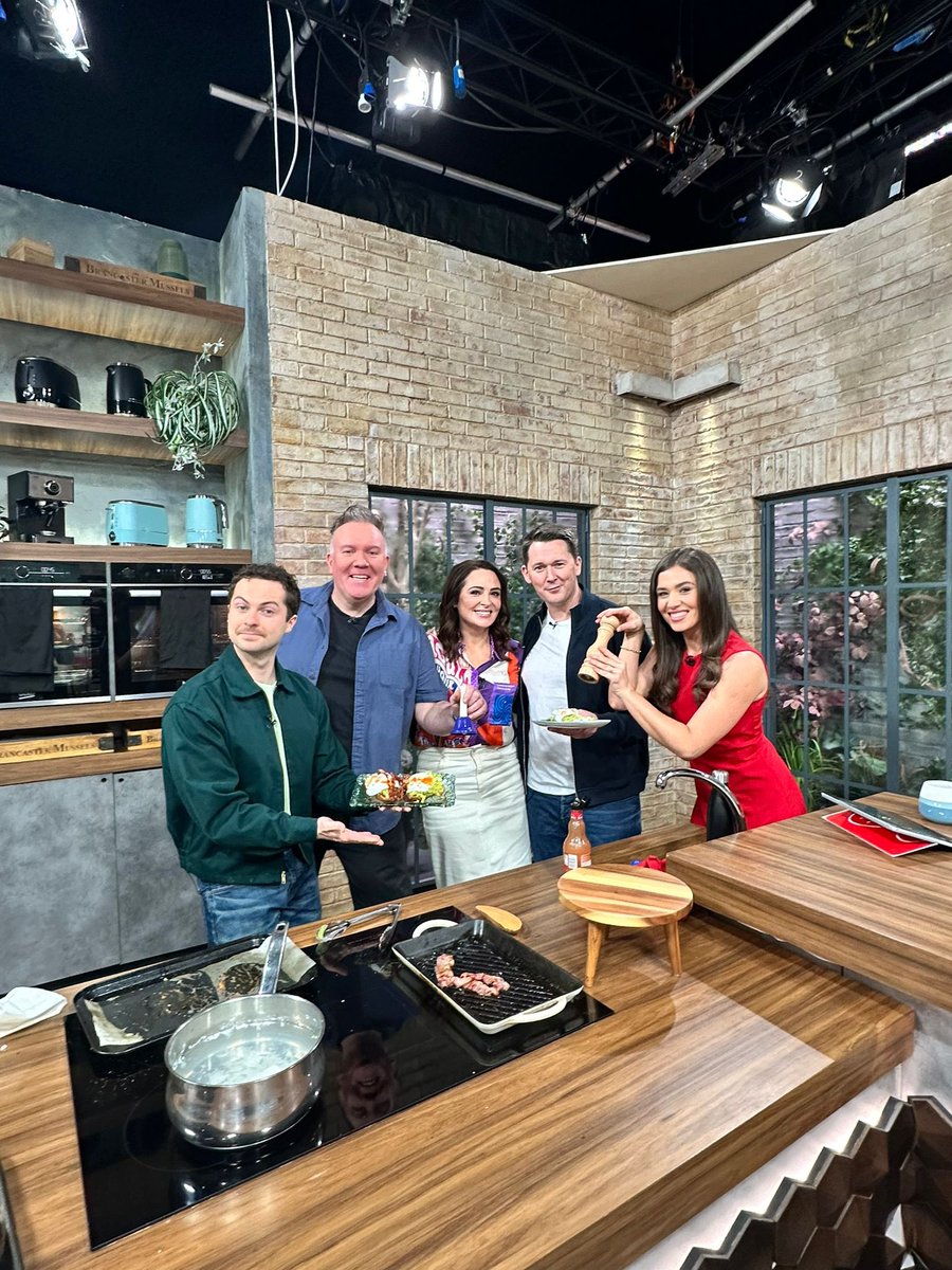 BRUNCH WITH THE YOUNG OFFENDERS Earlier this morning Alex Murphy (Conor) and Shane Casey (Billy) from the Young Offenders were helping our chef Charlo make avocado toast You can find the clip on the VM player, and the recipe on our website #IrelandAM