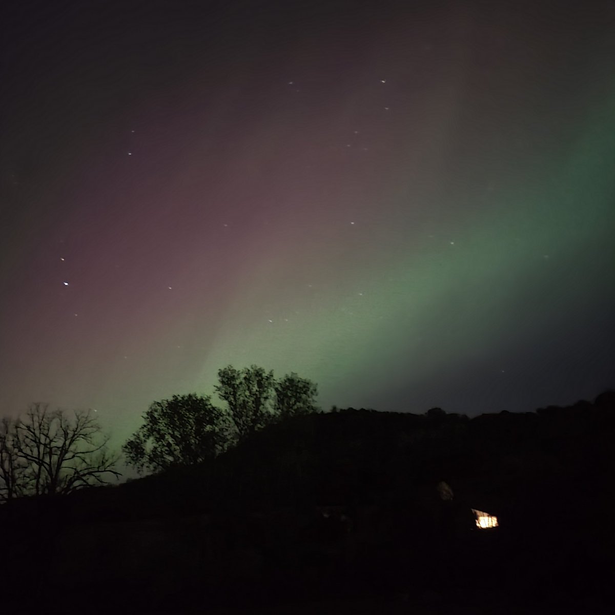 GGSoFly's tweet image. Northern Lights seen from Houston County, Minnesota 🌌