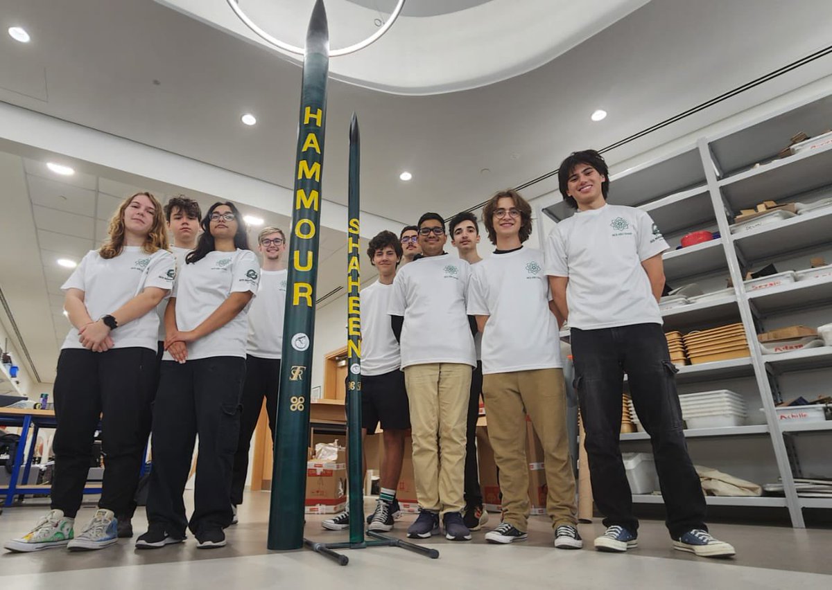 moniqueflick's tweet image. Even @acsabudhabi is supporting the Space Vision! Our students are building/launching rockets faster than sound! @uaespaceagency