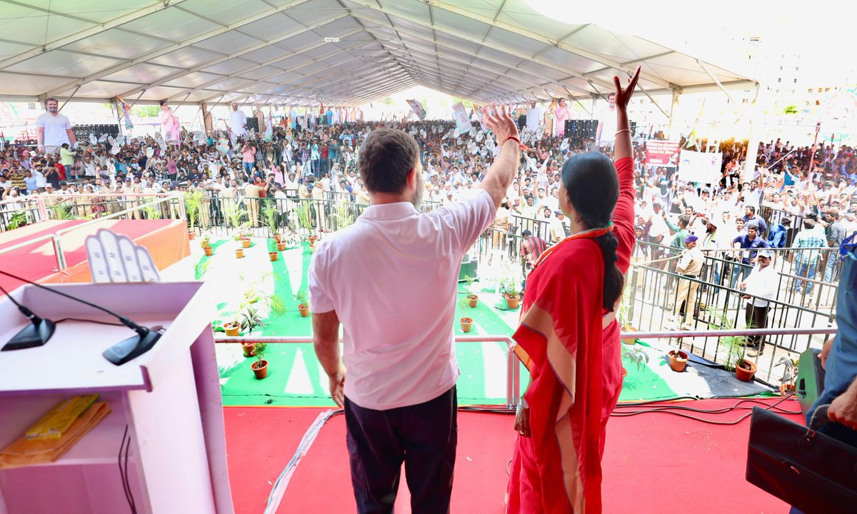 In Kadapa, AP, there is a visible resurgence of the Congress! The huge crowd gathered to support Sh. @RahulGandhi ji shows the Congress is alive and thriving in the hearts of the people! It is the land of YSR, a lifelong Congressman, and it will stand with the Congress this