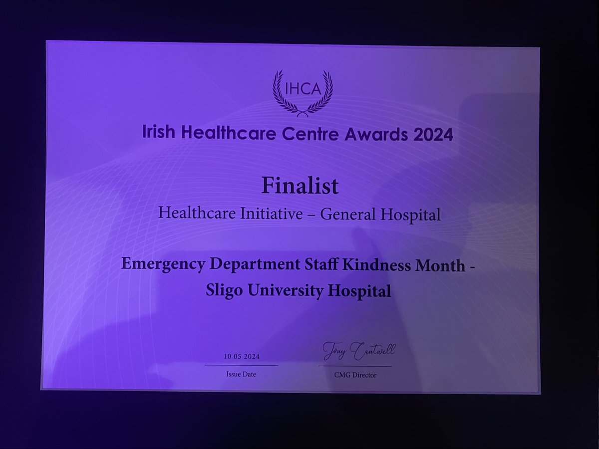 Brilliant night was had at the Irish Healthcare Awards, congratulations to all the winners and the finalists! And our own Martin & Anne Marie bringing an award back to SUH! 🥳🏆🏥 #teamSUH #IHCA24 @EMedSligo @pounderexpress @patrickjgall @Ckkgreene @lornanellany @katherine_finan
