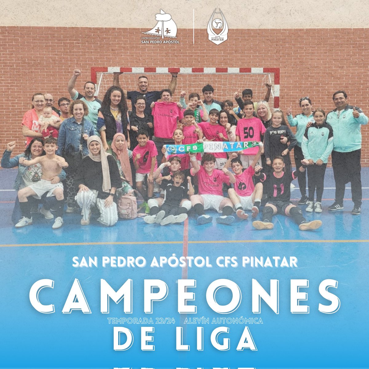 CFS_Pinatar's tweet image. 🥇 ¡𝑪𝒂𝒎𝒑𝒆𝒐𝒏𝒆𝒔 𝒅𝒆 𝒍𝒊𝒈𝒂! 🏆

Nuestro San Pedro Apóstol CFS Pinatar se proclama campeón de la liga Alevín Autonómica A 🤩

🔝 La victoria por 1-4 en Caravaca les da como campeones a falta de dos jornadas 

¡Enhorabuena! ¡Sois enooormes! 👏🏼

#GoPinatar #CFSFactory 💙💚