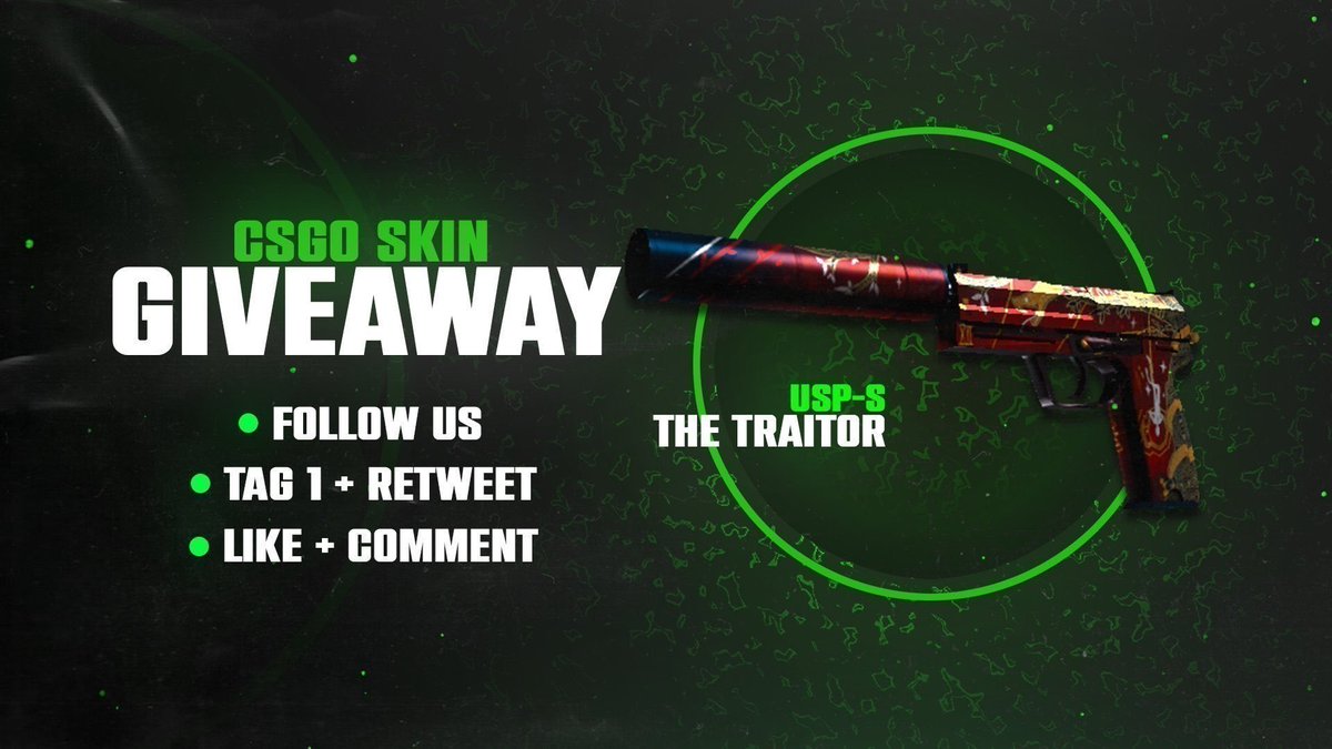 🌳 CSGO GIVEAWAY ($13) 🌳 

🎁 USP-S | THE TRAITOR 🎁

➡️All you have to do to win is:

🟢Retweet + Tag 1 friend    
🟢Like and comment on the video (show proof)  
youtu.be/9sHY_oxWgpE

⏰Rolling next week

#CSGOGiveaway #Giveaway #CSGO #CS2