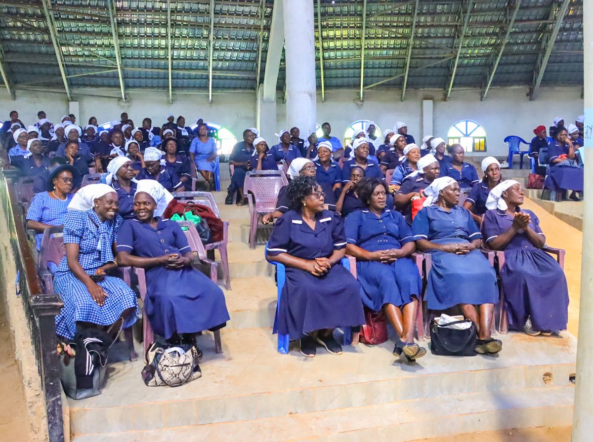 What a blessed church service at the St. Peter's ACK Cathedral, Siaya during the Annual Thanksgiving of the Mother's Union department presided over by The Rt. Rev. John Mark Haung Godia. Psalm 119:165Great peace have those who love your law, and nothing can make them stumble.