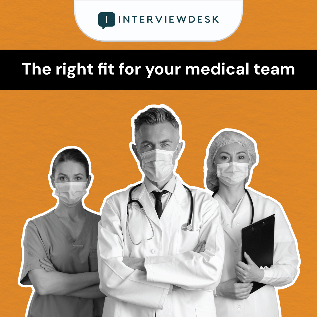 InterviewDesk's customized interview panels and in-depth assessments ensure you find the right fit for your team. 

Learn more!

Sign up: interviewdesk.ai/expert-panel/

#medicaljobs #healthcarecareers #nursingjobs #interviewing #hiringinhealthcare