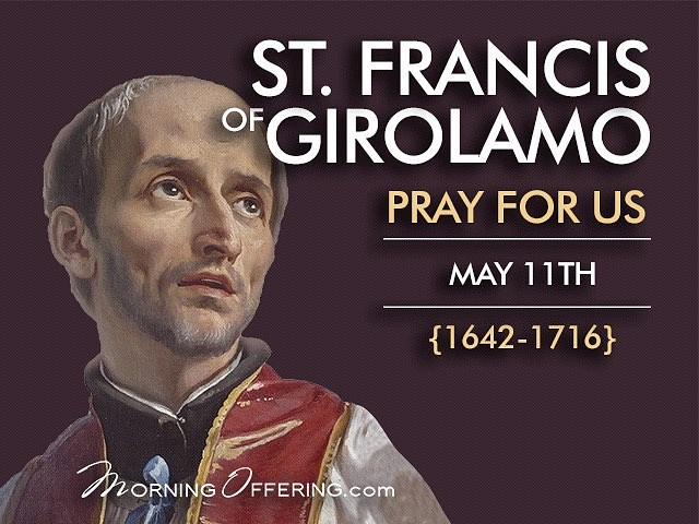 Preaching was St. Francis di Giolamo's (S.J.) dominant talent. Wherever he went, people were spellbound by his eloquence and crowded his confessional. He preached in one church after another, at times impromptu in the street, and he visited hospitals, prisons, and galleys.