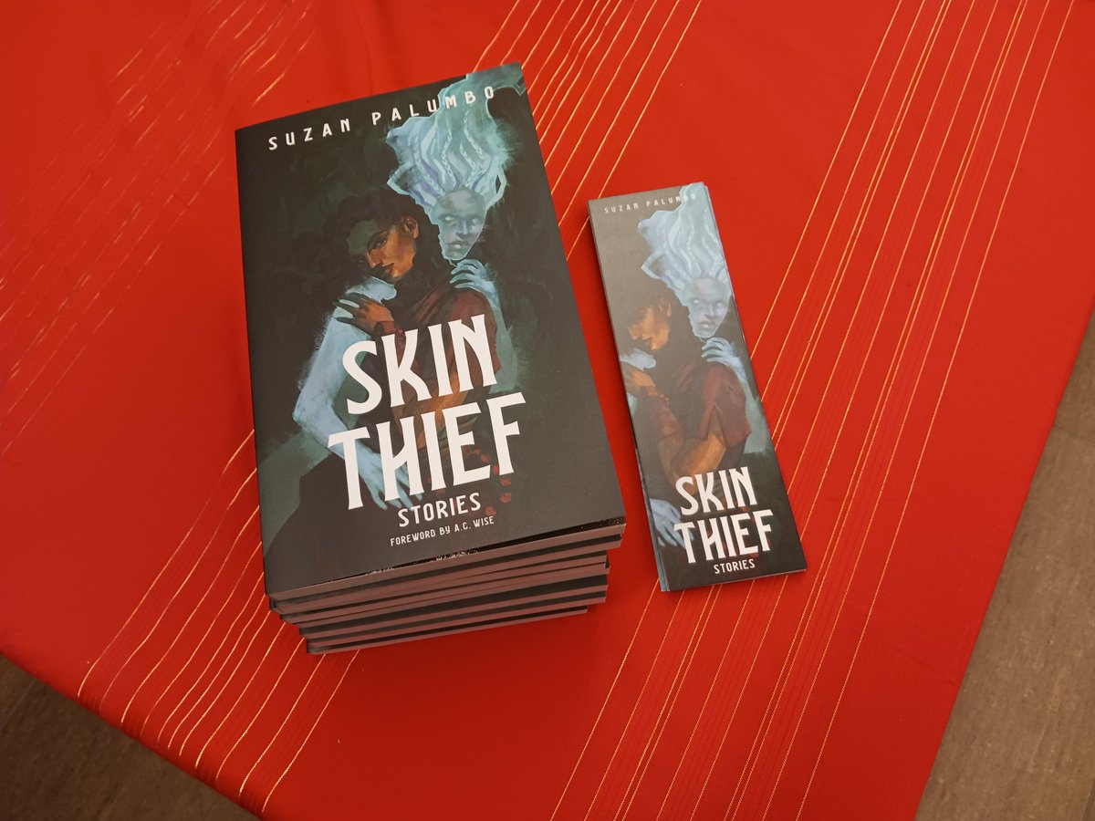 Canadaians! If anyone would like a signed copy of Skin Thief: Stories. (My Aurora and Locus finalist collection) there are some copies available at @BakkaPhoenix If you'd like one, get it while you can! Gothically, Suzan Palumbo.