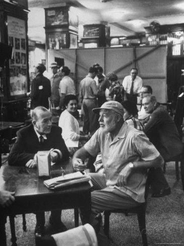 Noel Coward & Ernest Hemingway at Sloppy Joe's Bar, Key West, Fl - from the archives of LIFE magazine, March 21, 1960.
#noelcoward #ernesthemingway
