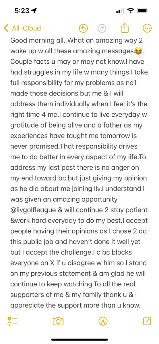 SM is so funny when people can’t take opinions but give theirs. My focus is on my family and sobriety so I just stated truth. If u don’t like it 2 bad. I am so grateful @livgolf_league  for this second chance as I know not everyone gets them. I’ll continue to call it as i c it.🙏