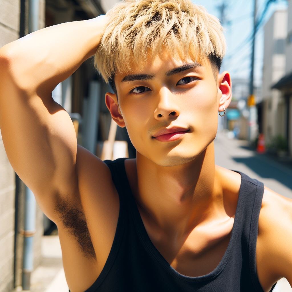 Armpit_Fantasy's tweet photo. 金髪ボーイ✌️ https://t.co/NSy3NvJeBw