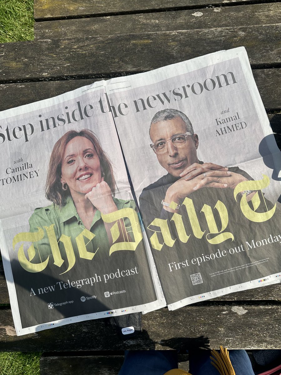 Holy moly - a nearly life size advertisement in today’s ⁦@Telegraph⁩ ⁦@kamalahmednews⁩ ⁦@DailyTPodcast⁩