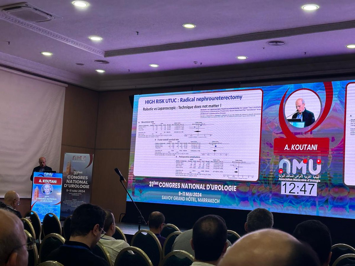 #Management of #high #risk localized #disease
A. #KOUTANI, #Rabat 📷 
#AMU24 #Congrès #National #Urologie #Marrakech