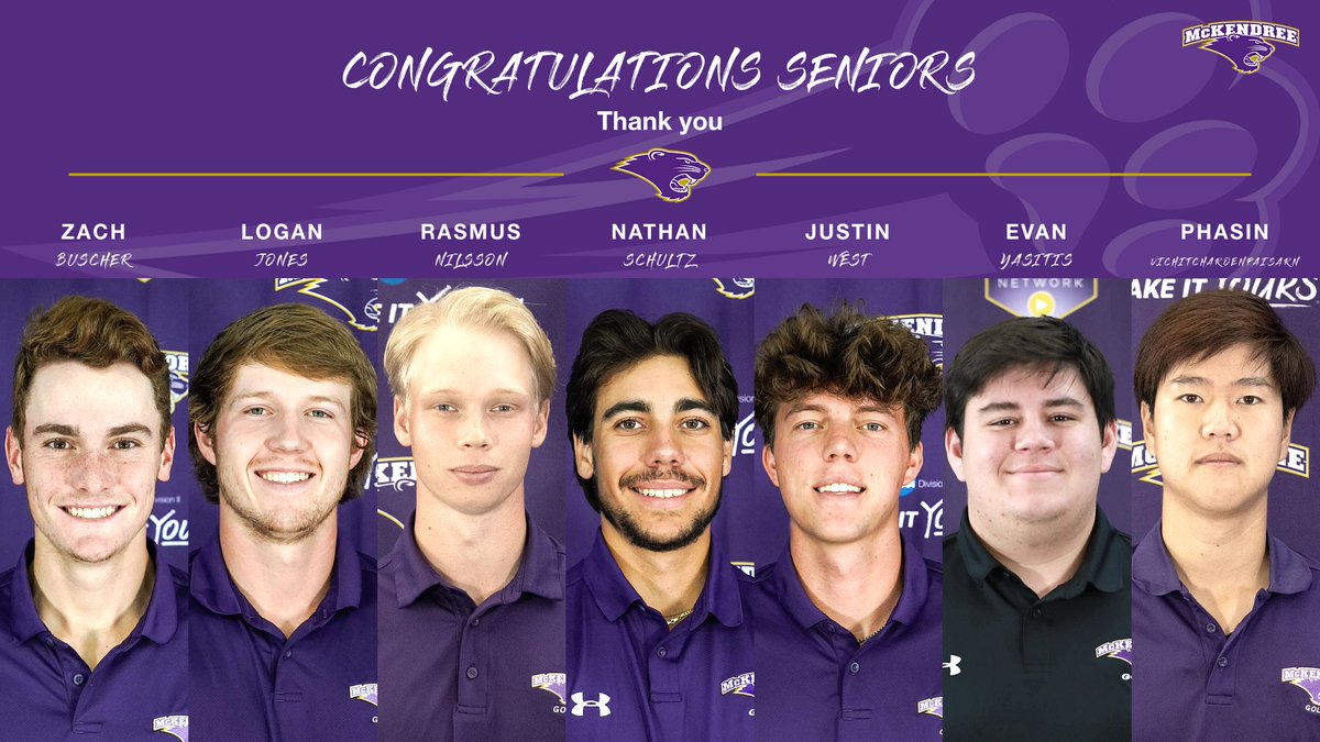 Congratulations to our golf team's seniors and graduate students! 🎓