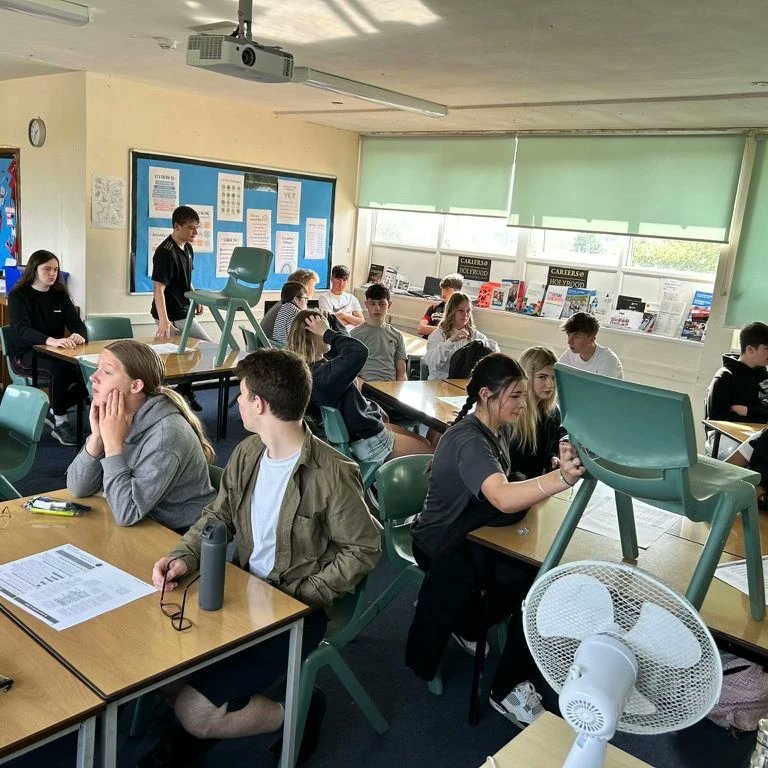 Our Year 11s are truly amazing.  The sun is shining, and over 100 have turned  up for English Revision day in readinss for their exam on Monday.  They even had added support from Bramble the dog.  Thank you to our amazing staff as well. 

#teamholyrood 
#doyourbest