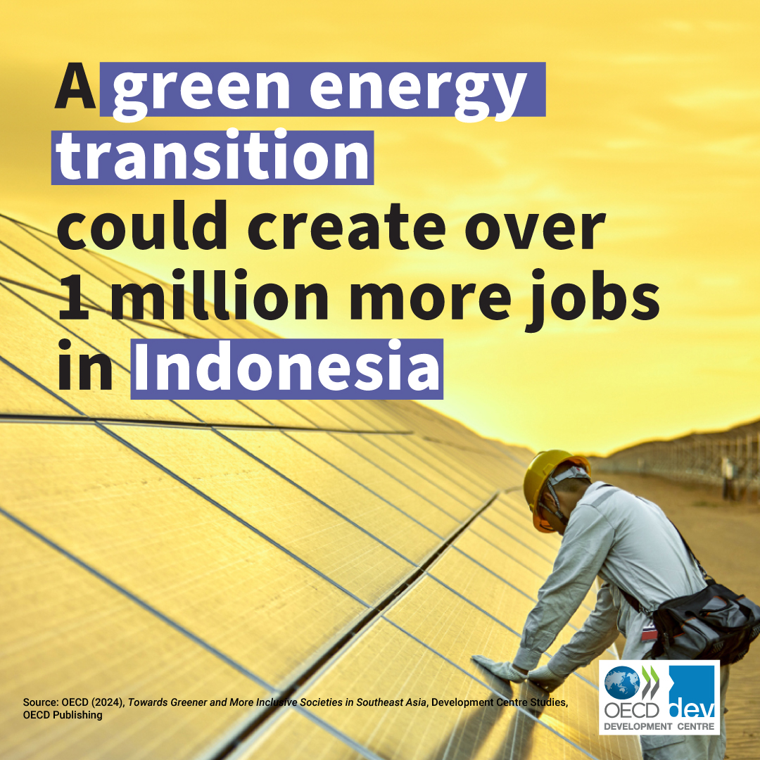 🇮🇩 More than half of #Indonesia's workforce is at risk of losing income because of natural disasters. How can the country safeguard these workers by addressing environmental challenges and promoting inclusive green growth? 👉 brnw.ch/21wJGgL