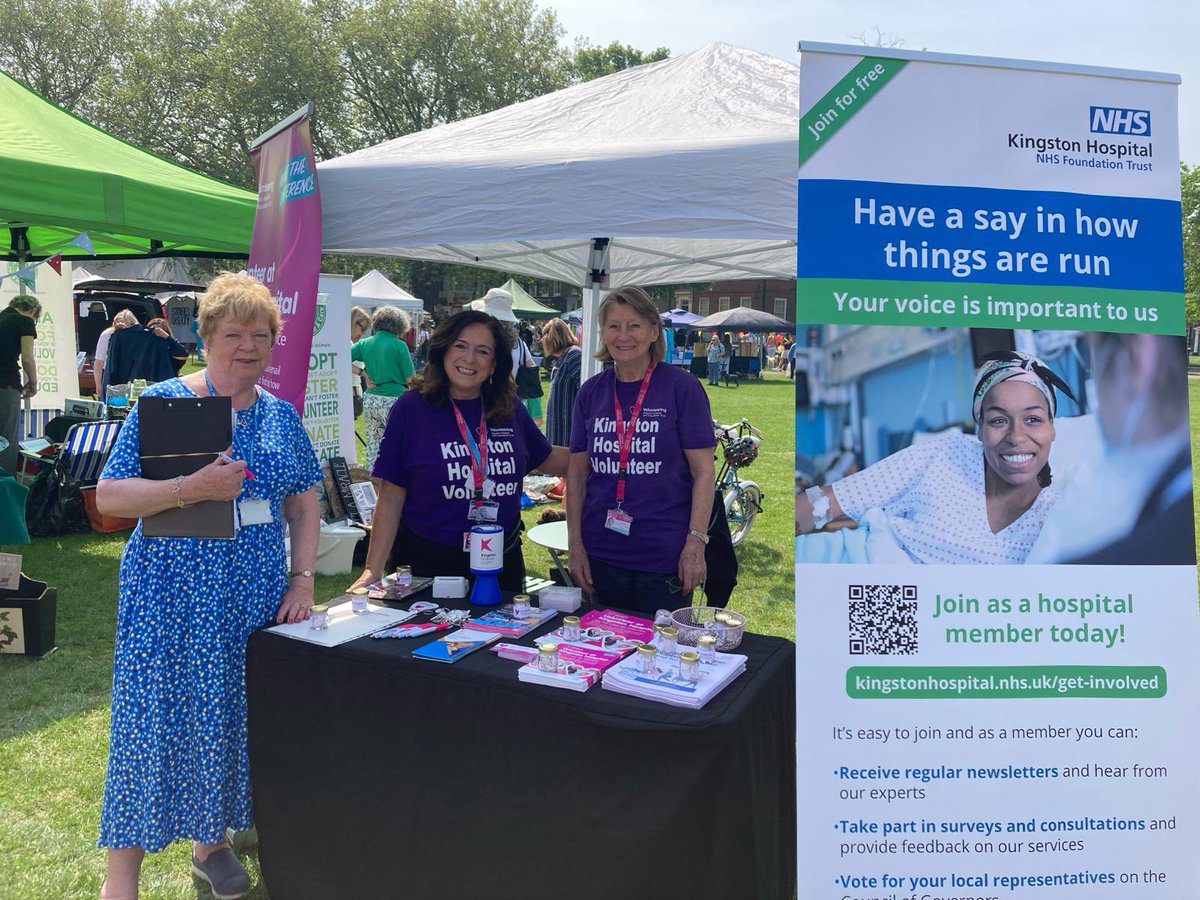Volunteering Services (@krftvolunteers) on Twitter photo Perfect weather for the <a href="/RichmondMayFair/">Richmond May Fair</a>. Pop down and find out about supporting your local hospital…. Your community needs you! ☀️ 🏥 ☀️ @KingstonHospNHS <a href="/HRCH_NHS/">HRCH NHS Trust 💙</a> <a href="/KHFTCharity/">Kingston Hospital Charity</a> Perfect weather for the <a href="/RichmondMayFair/">Richmond May Fair</a>. Pop down and find out about supporting your local hospital…. Your community needs you! ☀️ 🏥 ☀️ @KingstonHospNHS <a href="/HRCH_NHS/">HRCH NHS Trust 💙</a> <a href="/KHFTCharity/">Kingston Hospital Charity</a>