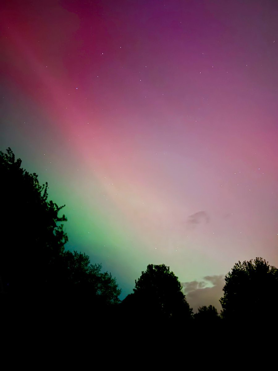 The northern lights as captured by Alexia Alvarez on Friday night in Boone.