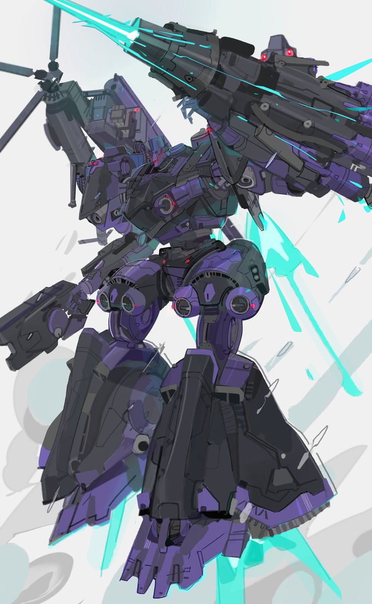 solo red eyes holding weapon holding weapon gun no humans  illustration images