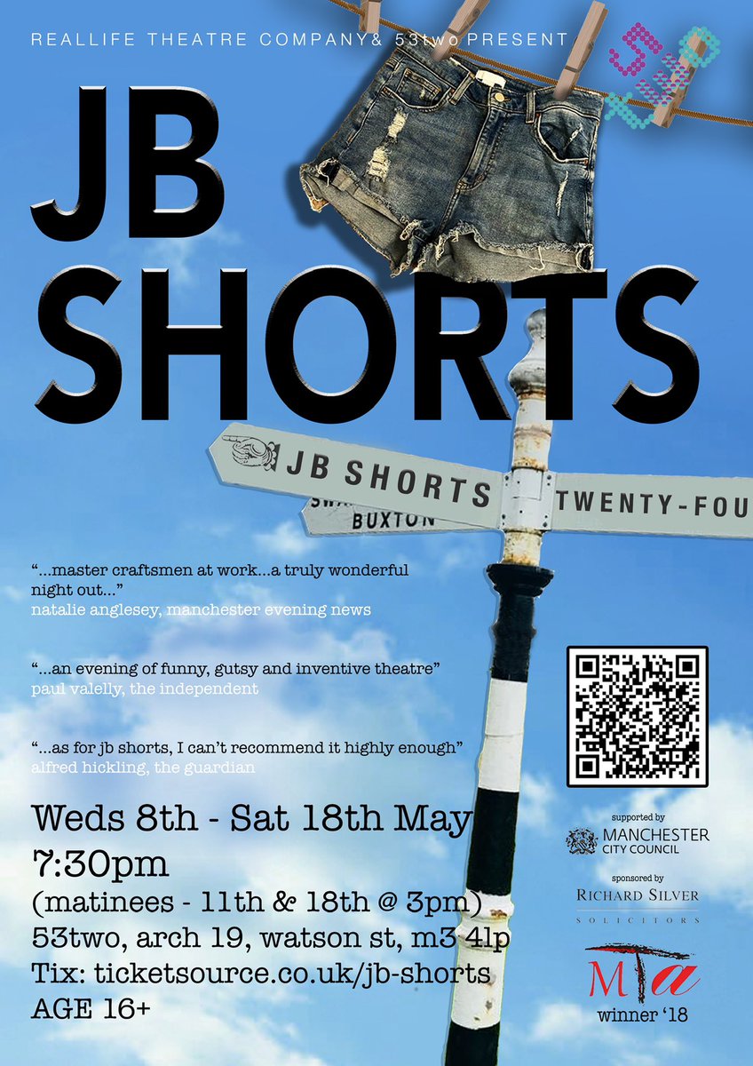 It’s a two show day for <a href="/Jbshortsplays/">JB Shorts</a>! The matinee is SOLD OUT with a handful of tickets available for the 7:30pm show! 

Get them quick! 💜💙

➡️53two.com/whatson #Mcr