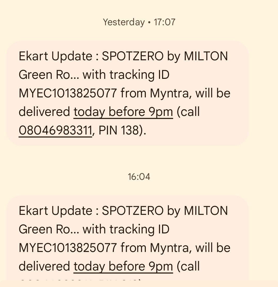 Ekart Update : Tracking ID MYEC1013825077 from Myntra.

It's been 3 days delay and delivery agent answers call but tells to deliver next day everytime though he has my package as per him.
@myntra @MyntraSupport @ekartlogistics