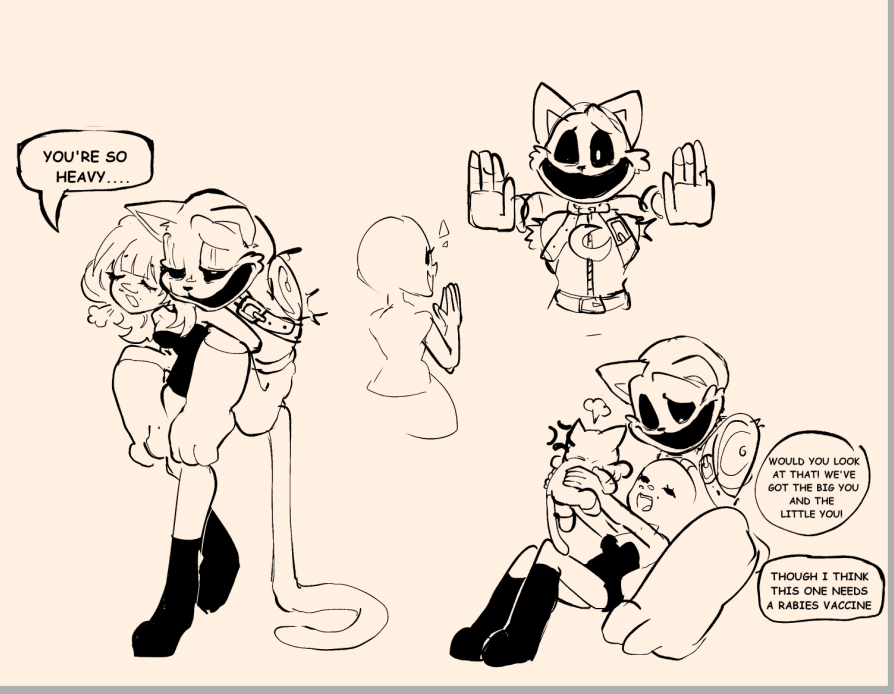 m4morine's tweet photo. unfinished sketches for hyane's #wideawakeau

i'll probably redraw these but their age is showing too much to finish </33 https://t.co/KO7gKbt3Xi