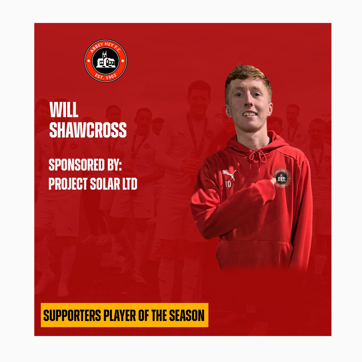 Your Supporters' Player Of The Season: Will Shawcross 👏 #uptheabbey
