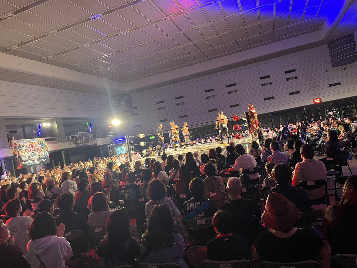 #エディオンアリーナ大阪 後半start！ #nowplaying「OPEN THE DREAM GATE」#ダイアモンドユカイ #DRAGONGATE #ProWrestling #HopefulGate2024 #大阪 #DRAGONGATENETWORK