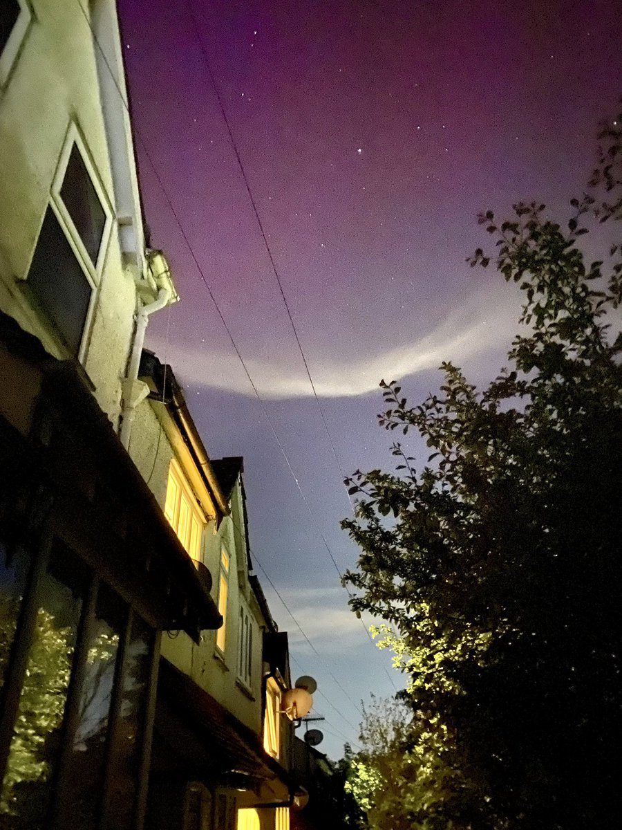 The one time I lend someone my tripod and the Northern Lights appear outside my window!