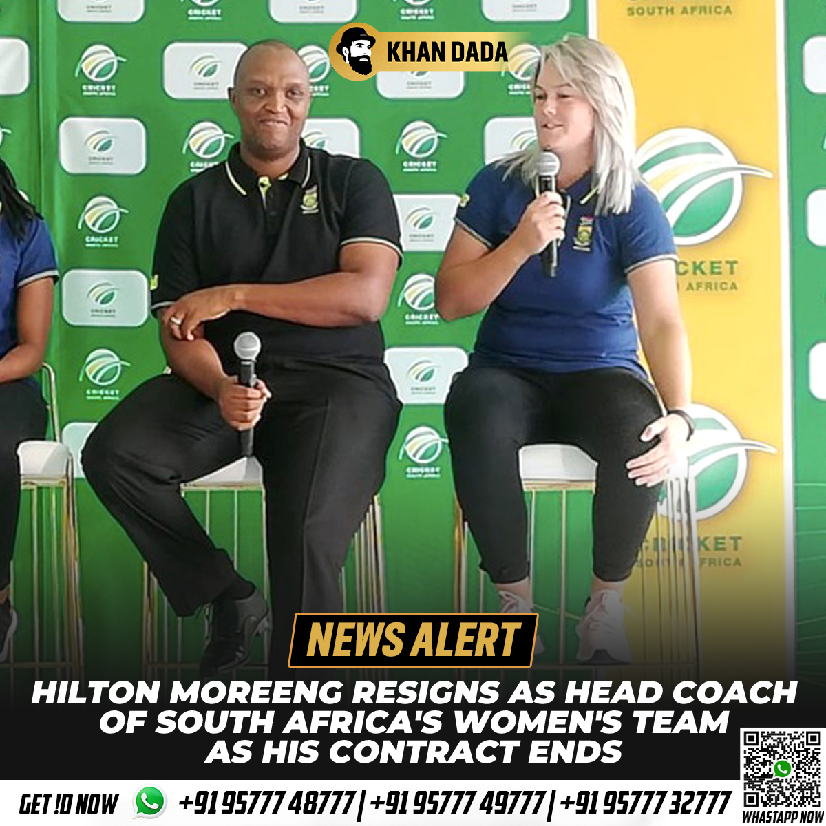 Hilton Moreeng served as the South African women's head coach for over 11 years! 😲 #CSA #WomensCricket #HiltonMoreeng #SouthAfrica #KritiSanon #Ahmedabad #BigBreaking #RishabhPant #Capital #YSRCP #Warner #Hanuman #Iyer #JimSimons #MrAndMrsMahi #AdahSharma #BoycottLinkedIn