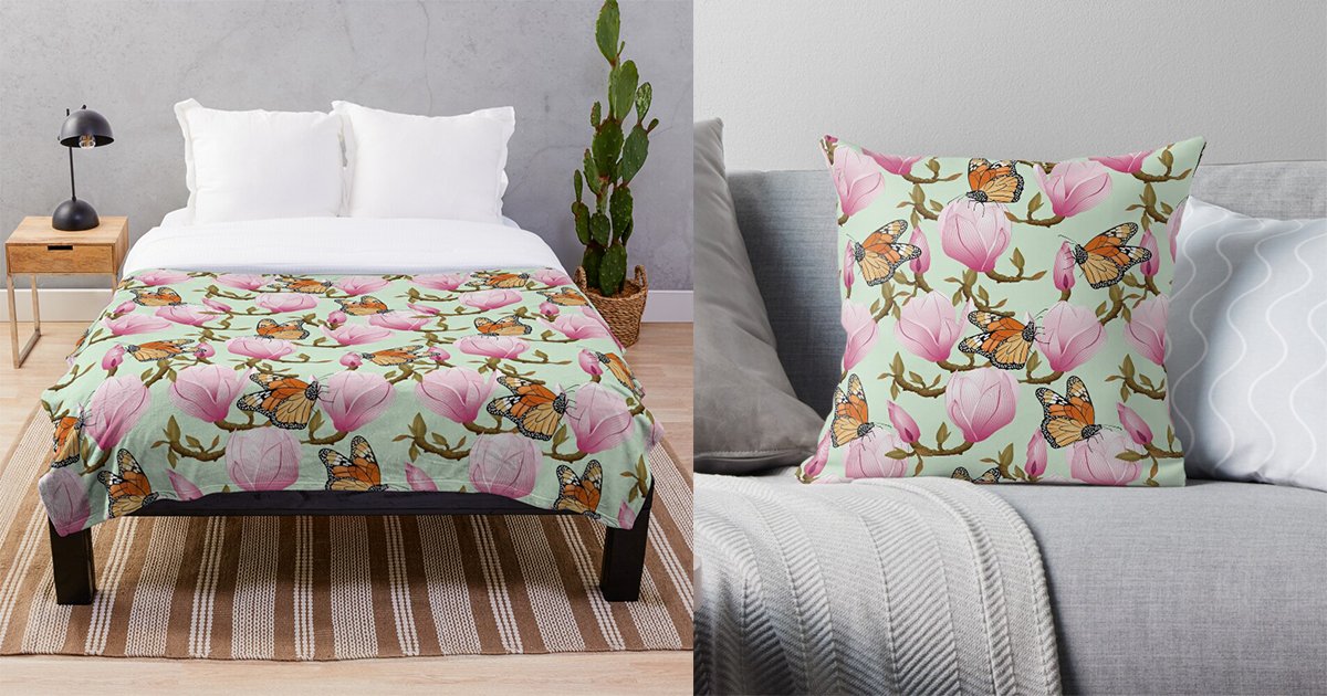 Magnolia and butterflies pattern
redbubble.com/i/throw-pillow…
#redbubble #findyourthing #pillow #magnolia #throwblanket #pillows #throwpillow #giftideas