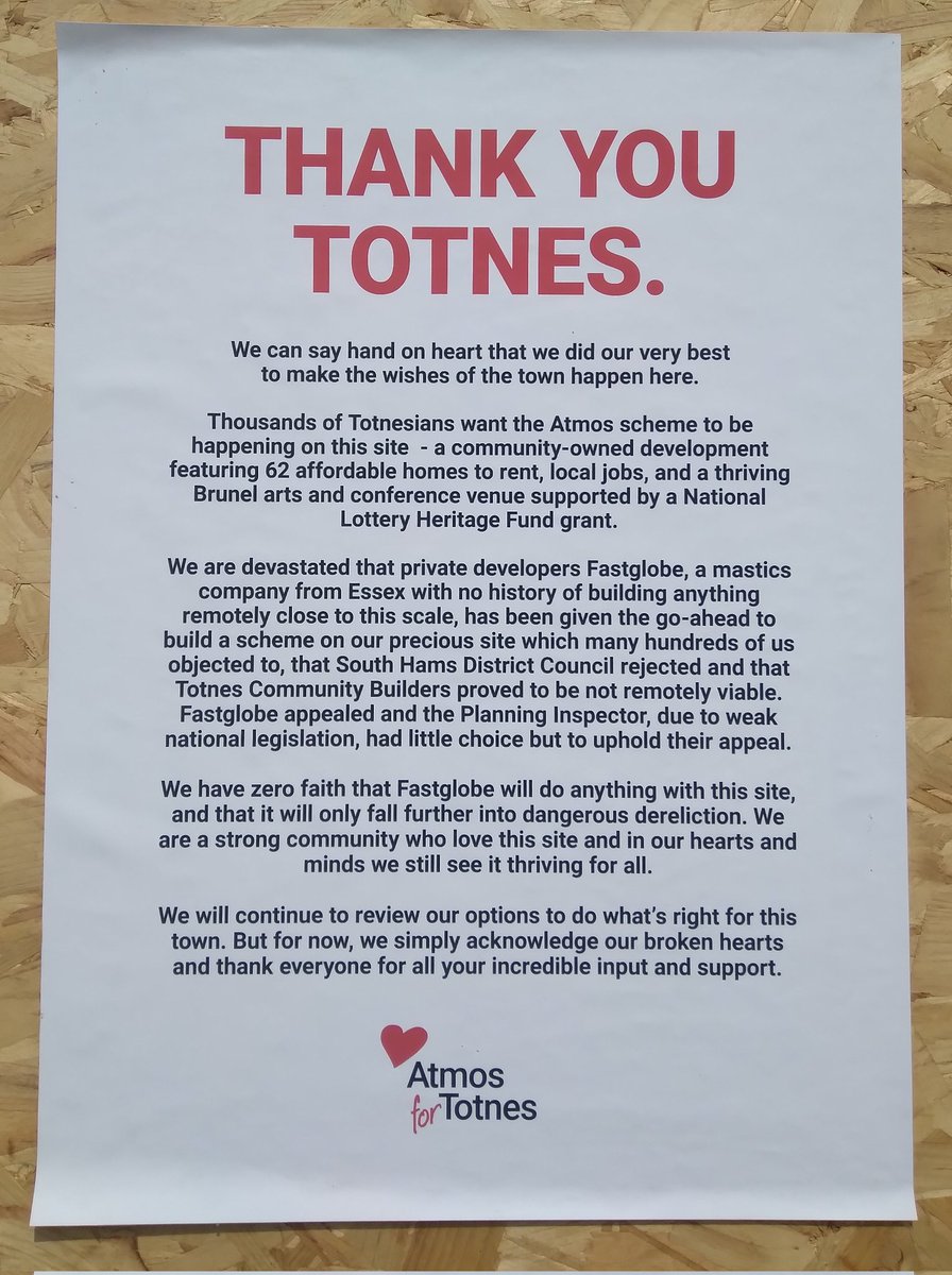 Thank you Totnes. ❤️ <a href="/atmosfortotnes/">atmosfortotnes</a>