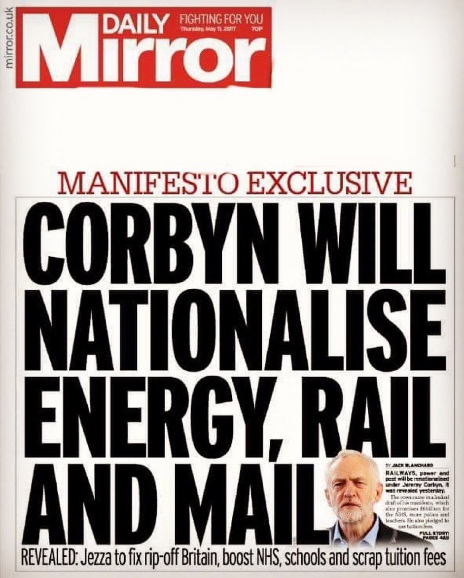 Nationalising energy, rail and the Post Office was a good idea in 2017…and is an even better idea today