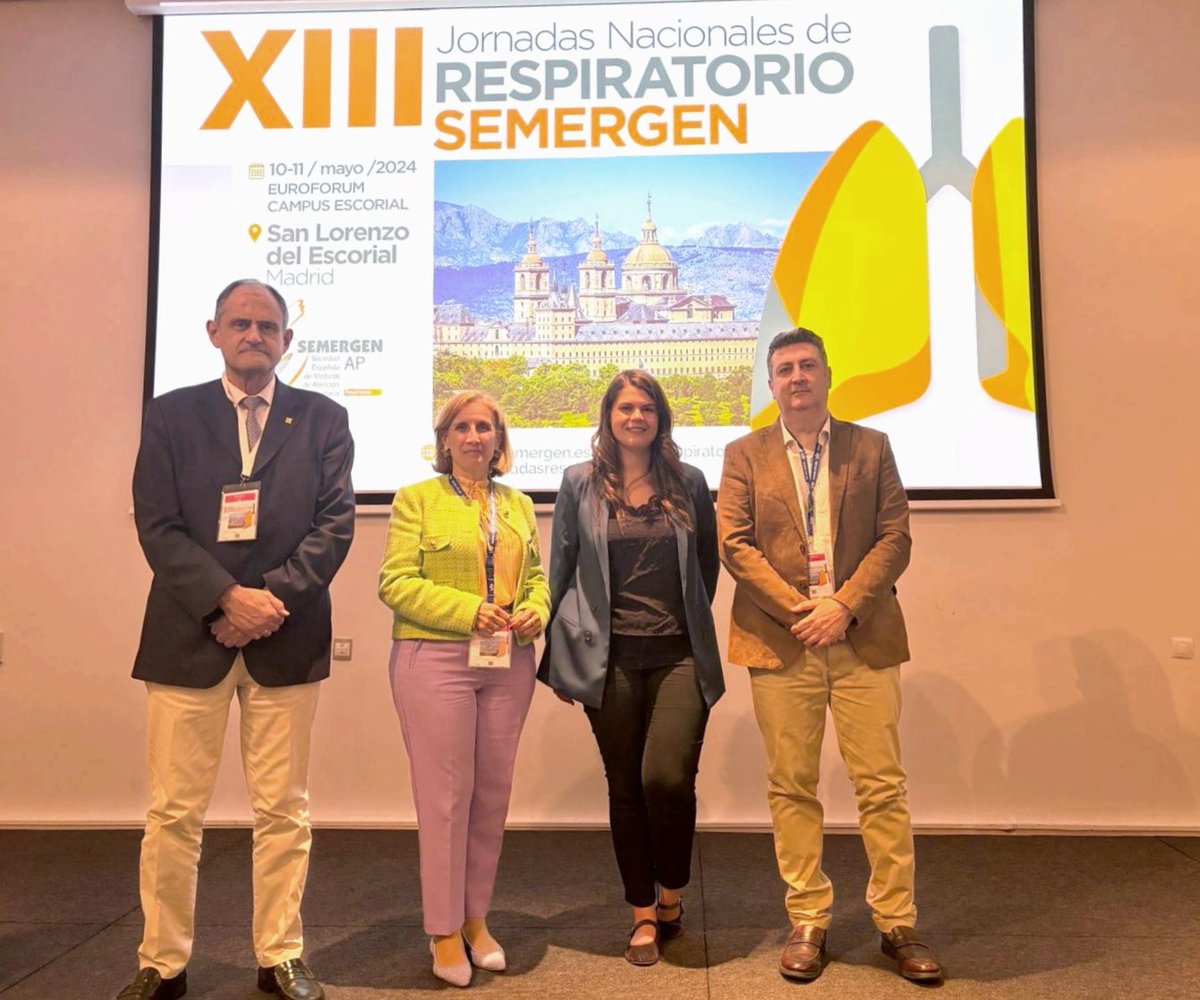 🚩Inauguración de las XIII Jornadas de Respiratorio SEMERGEN con la Sra. Concejala de Sanidad de @aytoescorial, Dña. Ana Callejo, Dr. José Polo presidente @semergenap, Dra. @Mgbejar Presidenta del Comité Organizador y Dr. D. Raúl de Simón, Presidente del Comité Científico.…