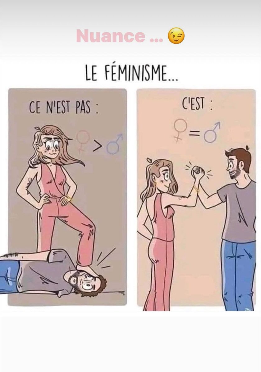 La nuance est de taille !!.. 

#feministe #feminisme