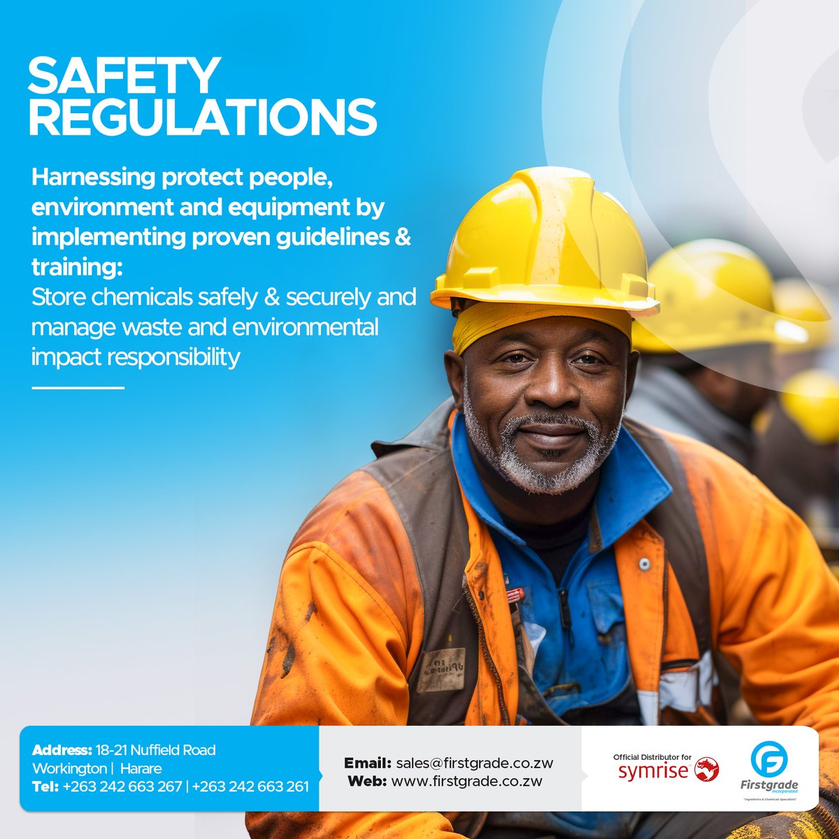 FirstgradeInc's tweet image. 🚧⚠️ Safety is our top priority in the mining industry! 🛡️🔒

At Firstgrade Incorporated, we're committed to ensuring compliance with safety regulations and promoting best practices for handling mining chemicals.

[Read the Full article.] firstgrade.co.zw/safety-in-mini…