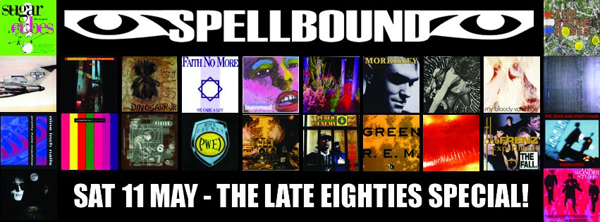 Brighton! @SpellboundClub Late Eighties Special TONIGHT! @KomediaBrighton 9pm-3am £7 (cash only) Pixies/Happy Mondays/Mary Chain/Dinosaur Jr/Wedding Present/Carter USM/Beasties/Mudhoney/Faith No More/Sisters/PWEI/Sonic Youth/R.E.M./Cult/NIN/Primitives... facebook.com/events/7914796…