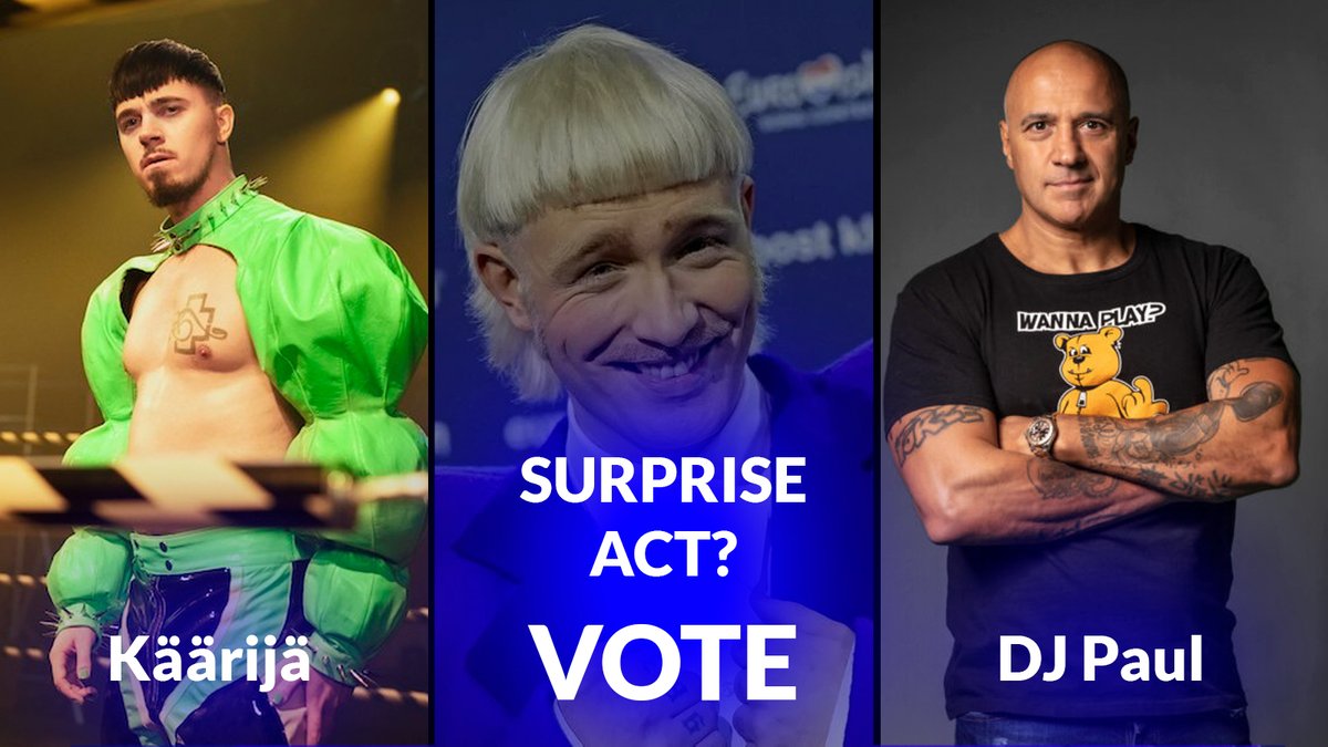 EDMC_Network's tweet image. VOTE! What or who does Joost have up his sleeve tonight? Käärijä or DJ Paul Elstak? #esf24 #ESF24 #joost #Käärijä #Eurovision #eurovision2024 #eurovison24 #joostklein
