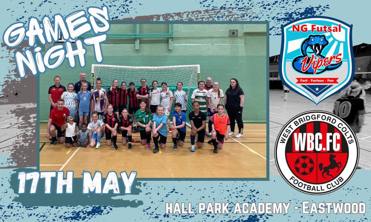 Massive thank you to West Bridgeford Colts for bringing over their talented U12s last night.  

Quality Futsal on show by both teams.

Girls Futsal is alive and kicking in Nottinghamshire. 

#HerGameToo #NottinghamFutsal