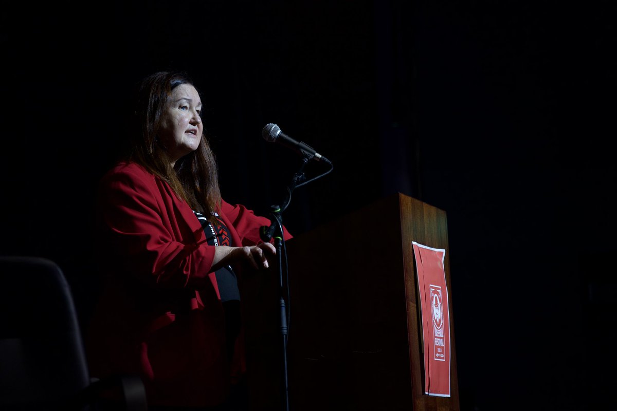 Now: SIPTU Deputy General Secretary @EthelBuckley kicking off #TressellFest in Liberty Hall. #RespectatWork brings together Trade Unions to demand change. To bring Ireland into the European mainstream where workers have the right to access a trade union in the workplace.